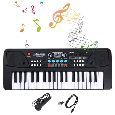 37 Keys BigFun Electronic Keyboard With Microphone